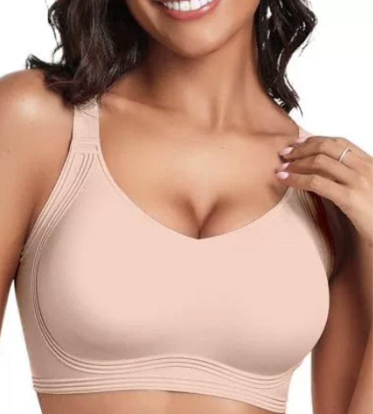 Sujetador sin aros ISA para mujer, cobertura total, sin aros.